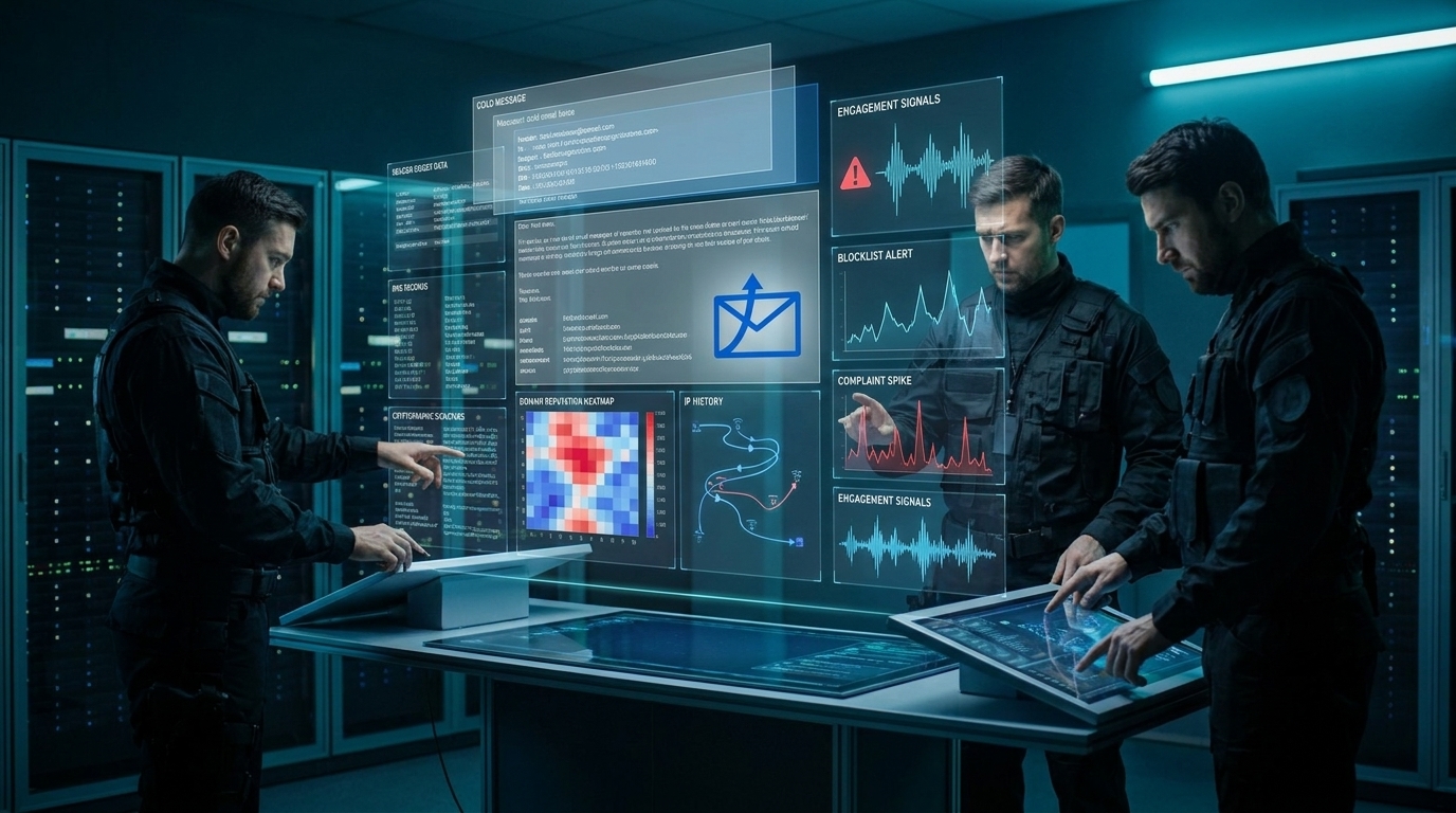 Cyber-forensics lab investigating SPF, DKIM, and DMARC authentication records